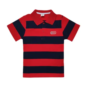پولوشرت پسرانه طرح KIDS کد 1-699