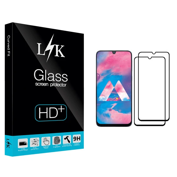 محافظ صفحه نمایش ال کی مدل +LITE مناسب برای گوشی موبایل سامسونگ Galaxy M30 بسته دو عددی