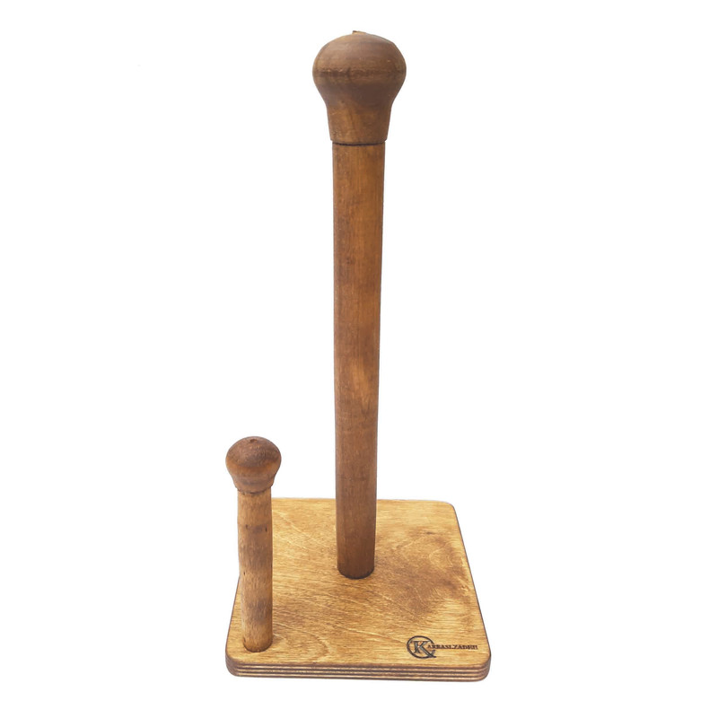 پایه رول دستمال کاغذی  کرباسی زاده مدل چهارگوش سرگرد