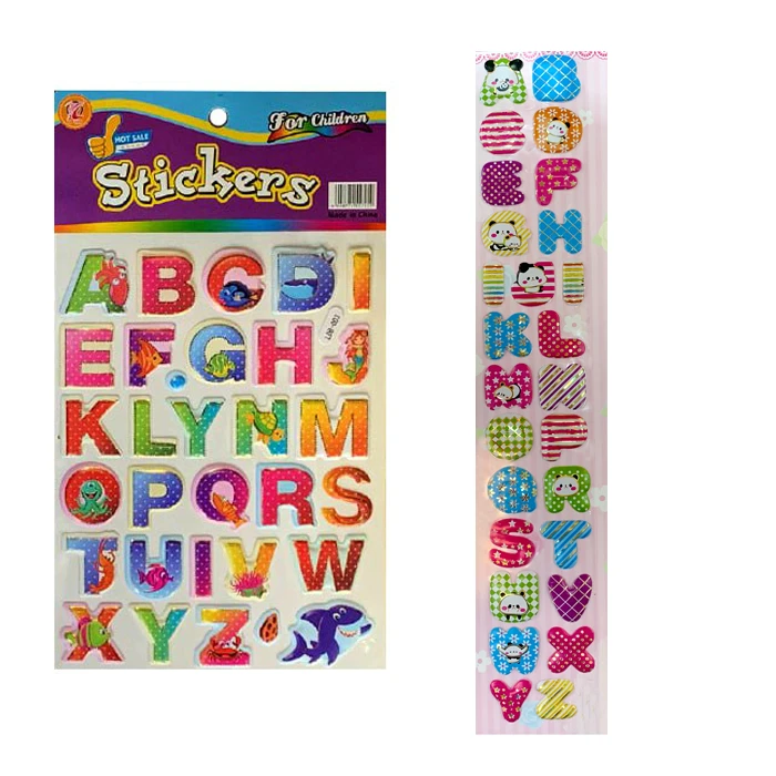 برچسب کد 6220 مدل حروف انگلیسی بسته 2 عددی