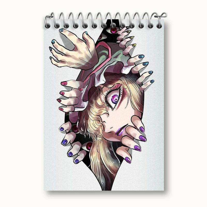 دفتر یادداشت 50 برگ خندالو مدل بازی توهو (Touhou) کد 35789