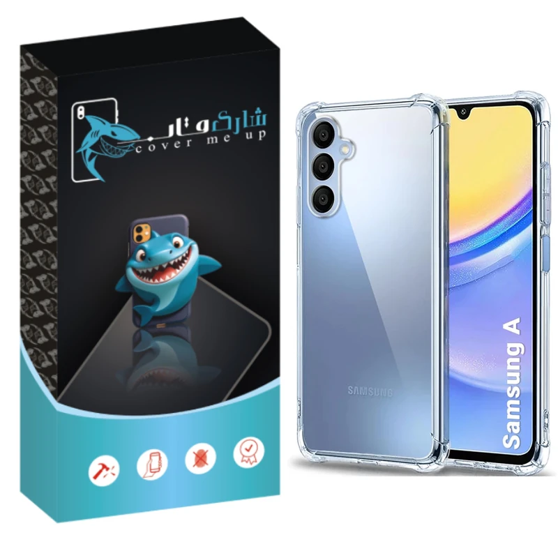 کاور شارک قاب مدل Crystal مناسب برای گوشی موبایل سامسونگ Galaxy A16 4G / 5G