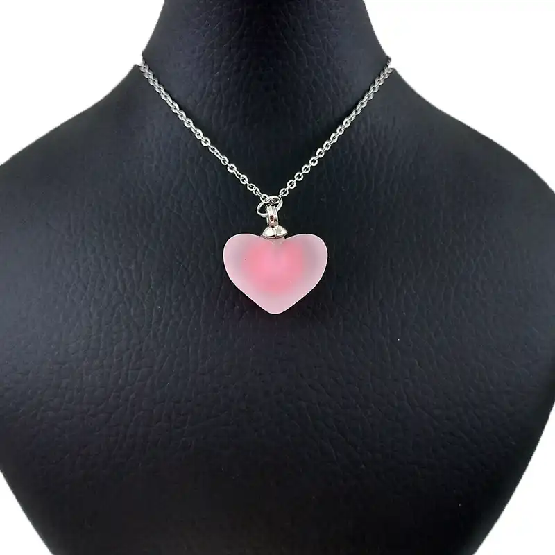 گردنبند زنانه مدل قلب یخی بسته 2 عددی