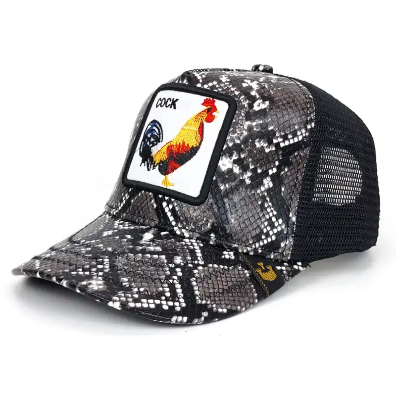 کلاه کپ گورین براز مدل پشت تور طرح خروس کد 1125