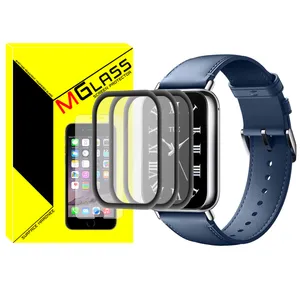 محافظ صفحه نمایش نانو ام‌گلس مدل Pmma-MG مناسب برای ساعت هوشمند شیائومی Mi Band 8 Pro بسته سه عددی