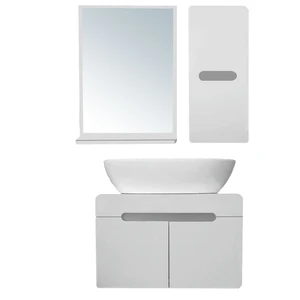 ست کابینت و روشویی مدل lu604005 به همراه اینه و باکس