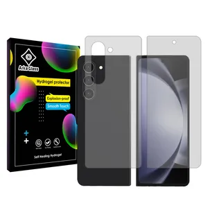 Arka Glass Tough model transparent screen protector suitable for Samsung Galaxy Z Fold5 Mobile phone Along with the phone back protector