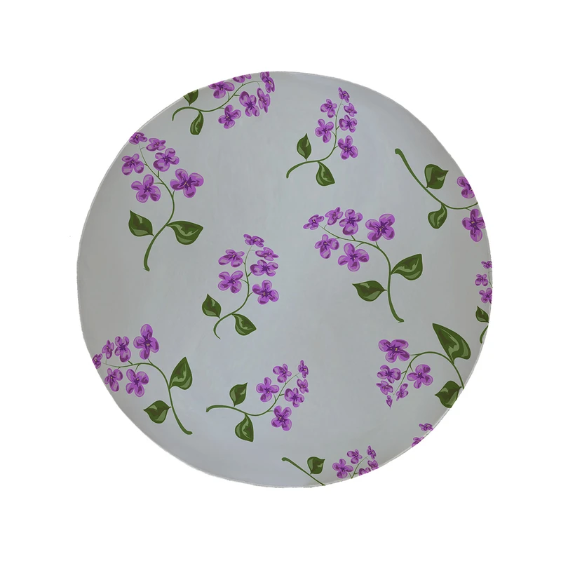 پادری مدل دایره طرح گل کد 5882 سایز 90 × 90 سانتی متر