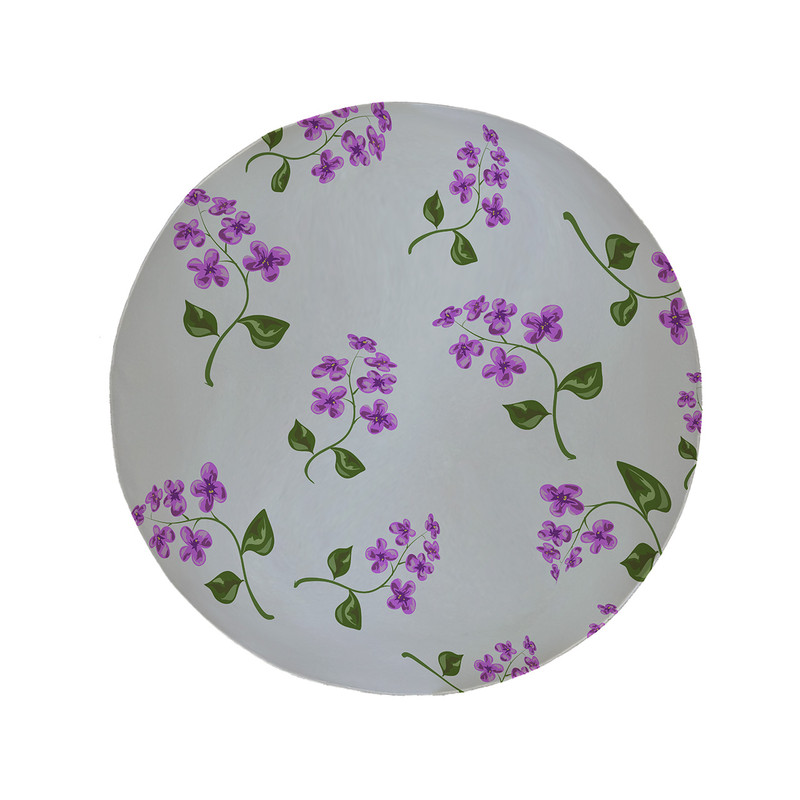 پادری مدل دایره طرح گل کد 5882 سایز 90 × 90 سانتی متر