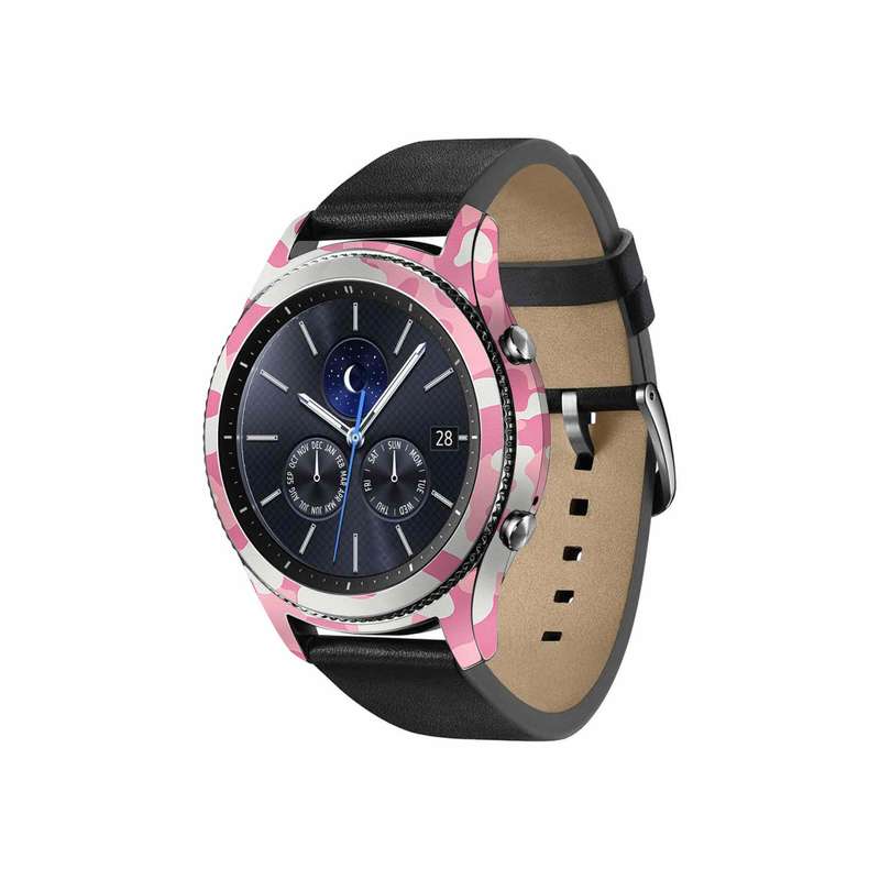 برچسب ماهوت طرح Army-Pink مناسب برای ساعت هوشمند سامسونگ Galaxy Gear S3 Classic