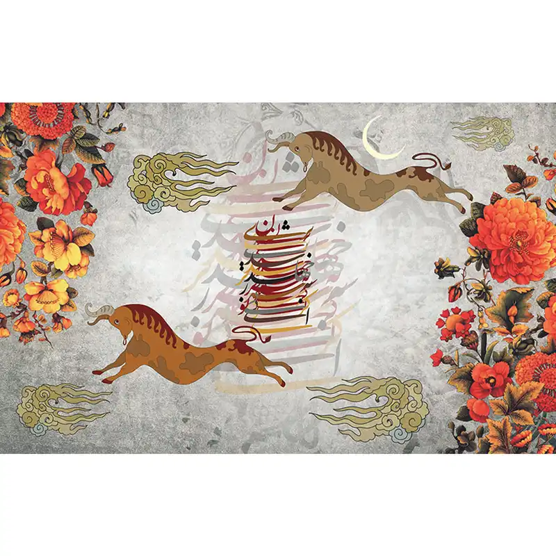 پوستر دیواری طرح مینیاتور کد 1225