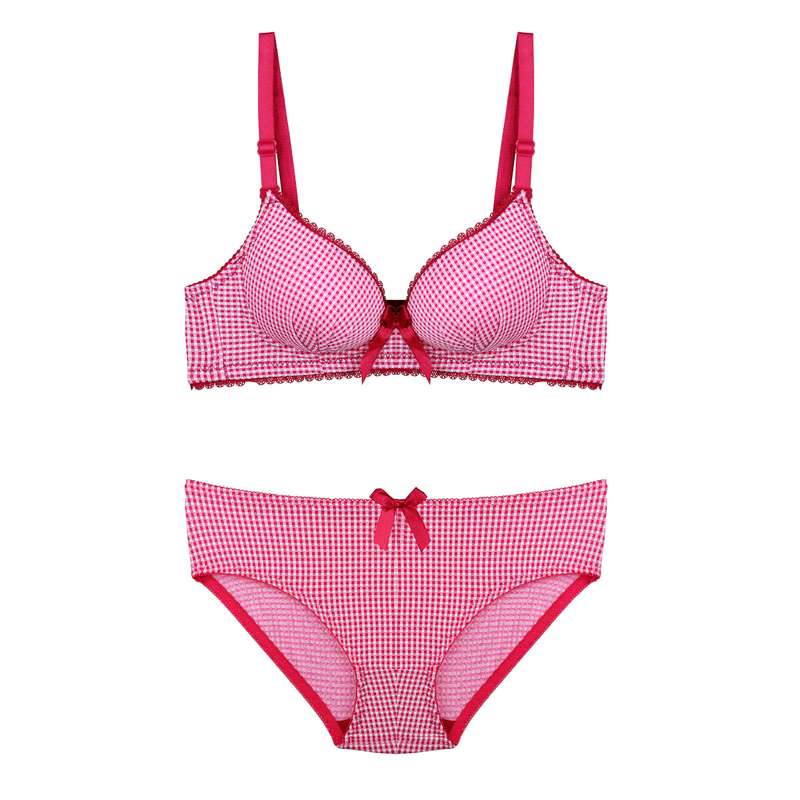 ست شورت و سوتین زنانه مدل شطرنجی کد s418-6