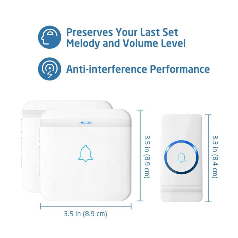 زنگ بی سیم مدل D-3W-U