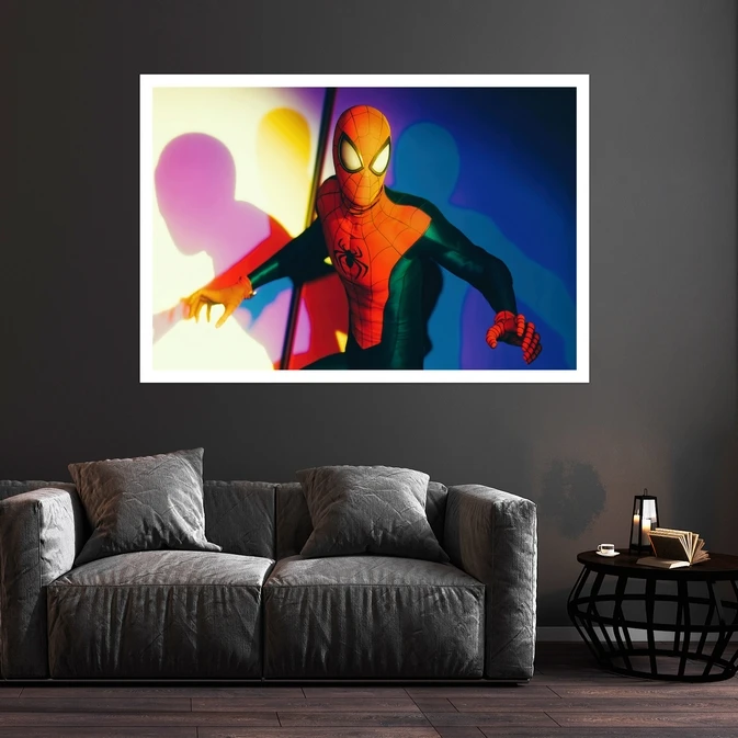 تابلو بکلیت طرح فیلم مرد عنکبوتی مدل قاب شاسی W-s8848