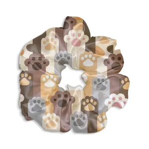 کش مو زنانه مدل اسکرانچی طرح پنجه های گربه کیوت کد SCH0180