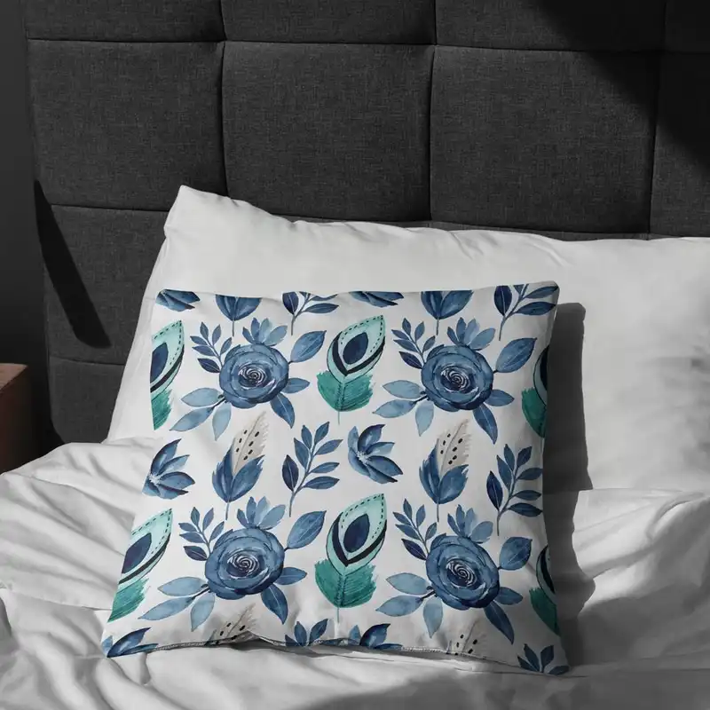 پارچه ملحفه پارچه باما مدل مخمل طرح برگ  5011668