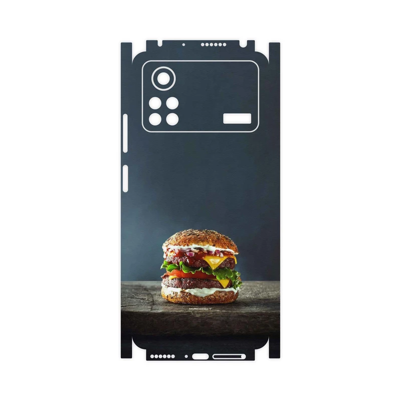 برچسب پوششی ماهوت مدل Hamburger-FullSkin مناسب برای گوشی موبایل شیائومی Poco X4 Pro 5G