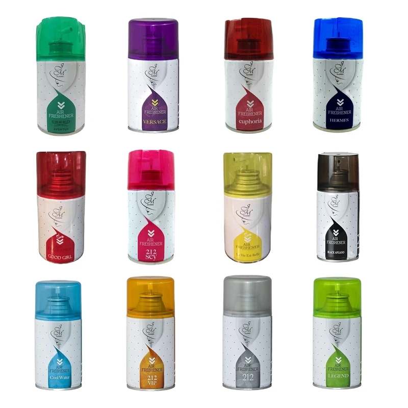 اسپری خوشبوکننده هوا جی ام مدل J12 حجم 270 میلی لیتر مجموعه 12 عددی