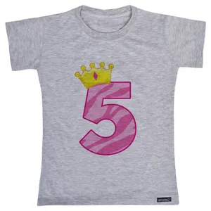 تی شرت آستین کوتاه پسرانه 27 مدل Five کد MH793