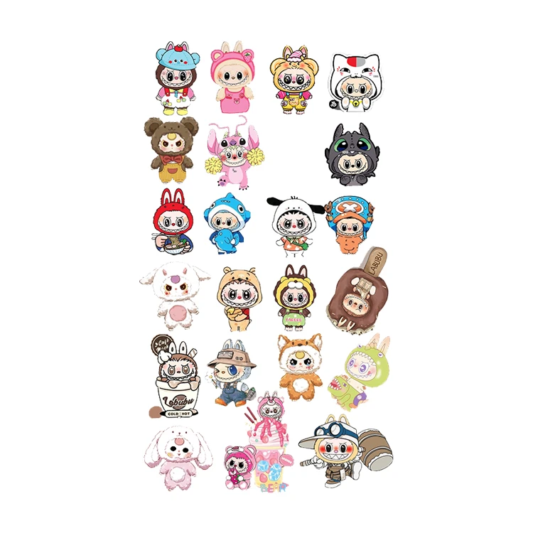 استیکر پارچه و لباس پاد آفرین مدل پک لبوبو کد 1974