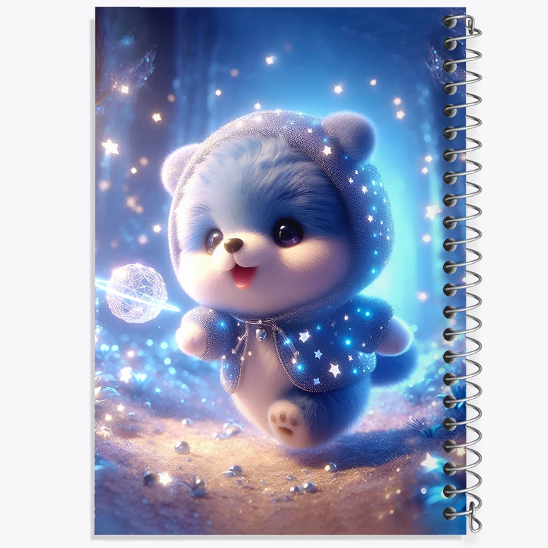 دفتر مشق 50 برگ خندالو طرح خرس بامزه کد F5479