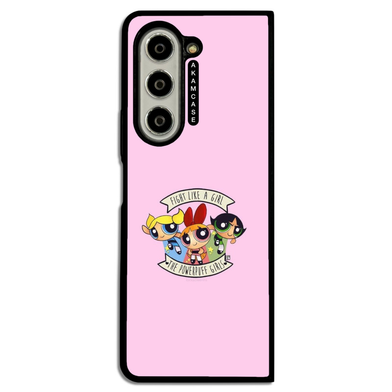 کاور آکام مدل AMCWSGZFOLD5-POWERPUFF GIRLS16 مناسب برای گوشی موبایل سامسونگ Galaxy Z Fold 5