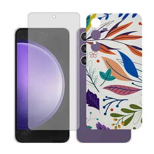 Glass Together model Matte Screen Protector Suitable for Samsung Galaxy S23 FE Mobile Phone with Back cover sticker