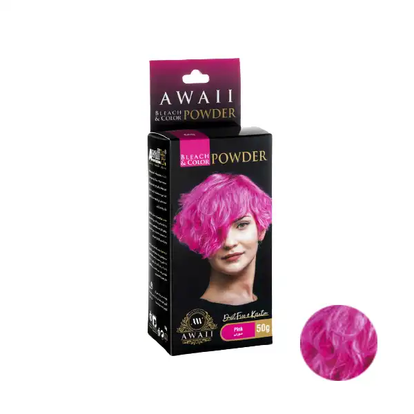 پودر دکلره آوایی مدل کراتین وزن 50 گرم رنگ صورتی