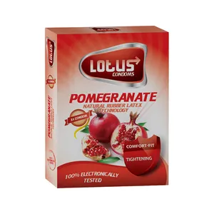 کاندوم لوتوس مدل Pomegranate بسته 3 عددی