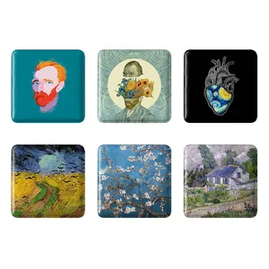 مگنت خندالو طرح ونسان ونگوگ Vincent vanGogh کد 1622B مجموعه 6 عددی