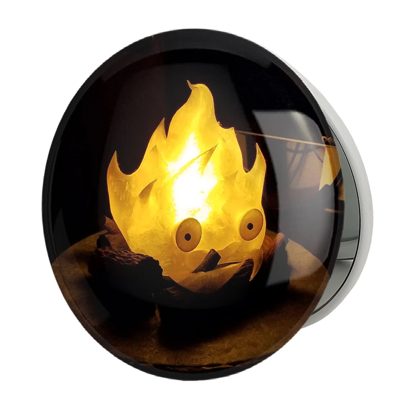 آینه جیبی خندالو طرح کالسیفر انیمه قلعه متحرک هاول مدل تاشو کد 12893 