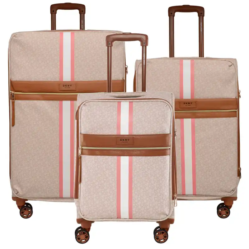 مجموعه سه عددی چمدان دی کی ان وای مدل SIGNATURE STRIPE ST2