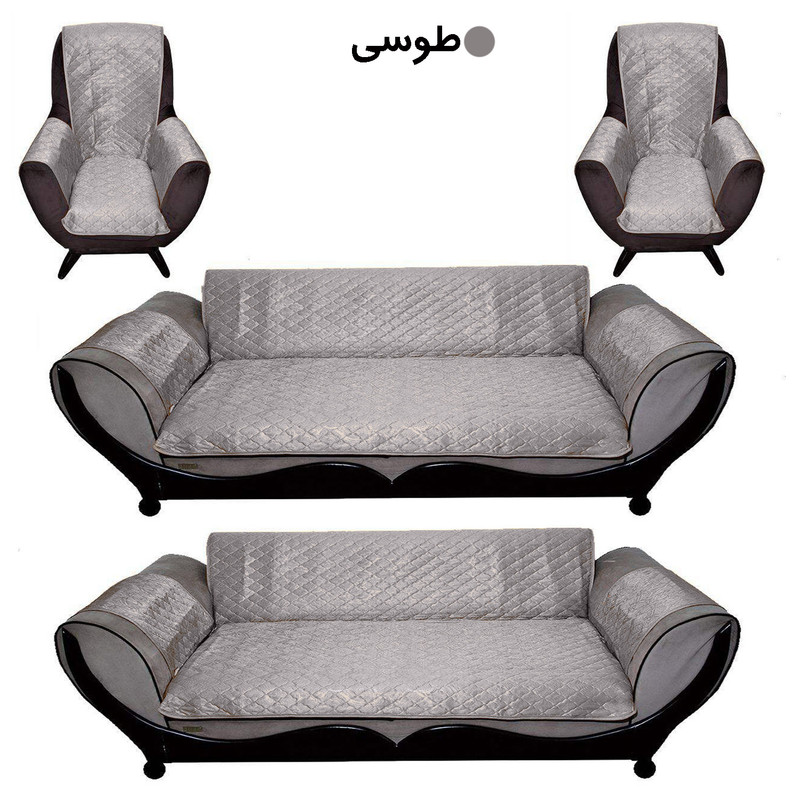 کاور مبلمان 8 نفره سندس مدل گلوری F123