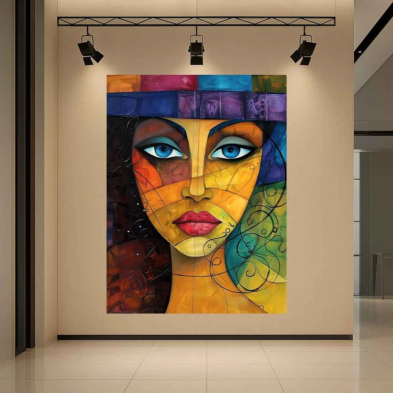 پوستر طرح  نقاشی چهره مدل کوبیسم کد AR3061620