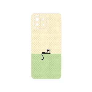 MAHOOT Minimal Internet Cat Icon Cover Sticker for Xiaomi MI 11 LITE