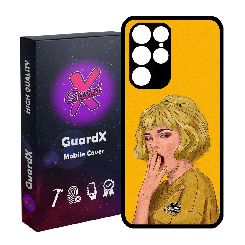 کاور گارد ایکس طرح Girl مدل Glass10311 مناسب برای گوشی موبایل سامسونگ Galaxy S22 Ultra