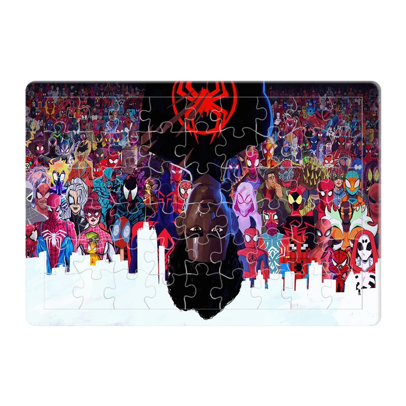 پازل 54 تکه هومرو مدل PL04 طرح انیمیشن مرد عنکبوتی