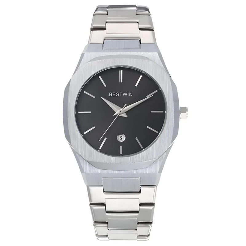 ساعت مچی عقربه‌ای کوارتز مردانه مدل کلاسیک بست وین قفل مخفی کد 007