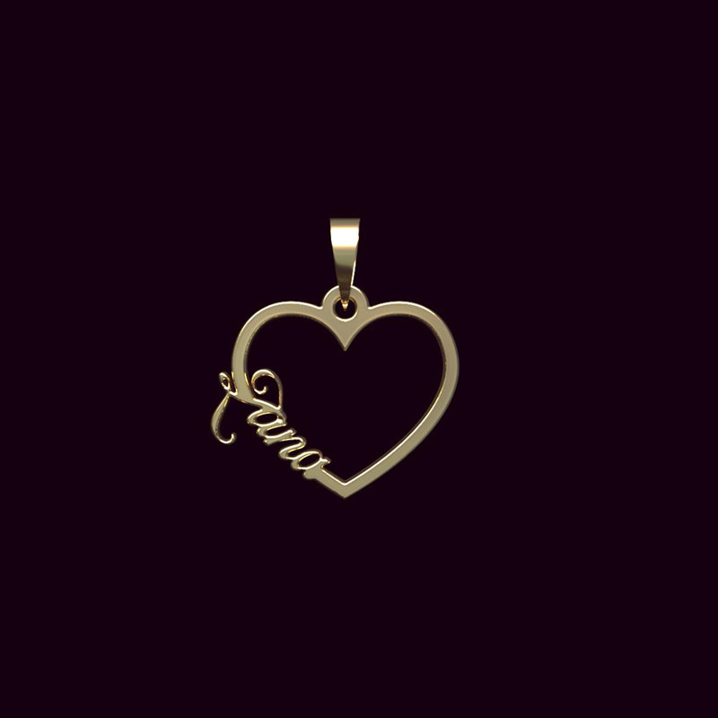 آویز گردنبند طلا 18 عیار زنانه مدوپد مدل اسم زانا zana کد PB1-10114