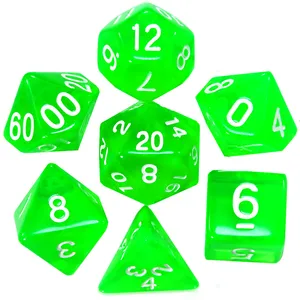 تاس بازی مدل Dungeons and Dragons بسته 7 عددی