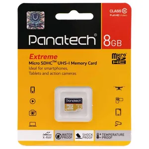 کارت حافظه microSDHC پاناتک مدل 533x A1 کلاس 10 استاندارد UHS-I سرعت 30MBps ظرفیت 8 گیگابایت
