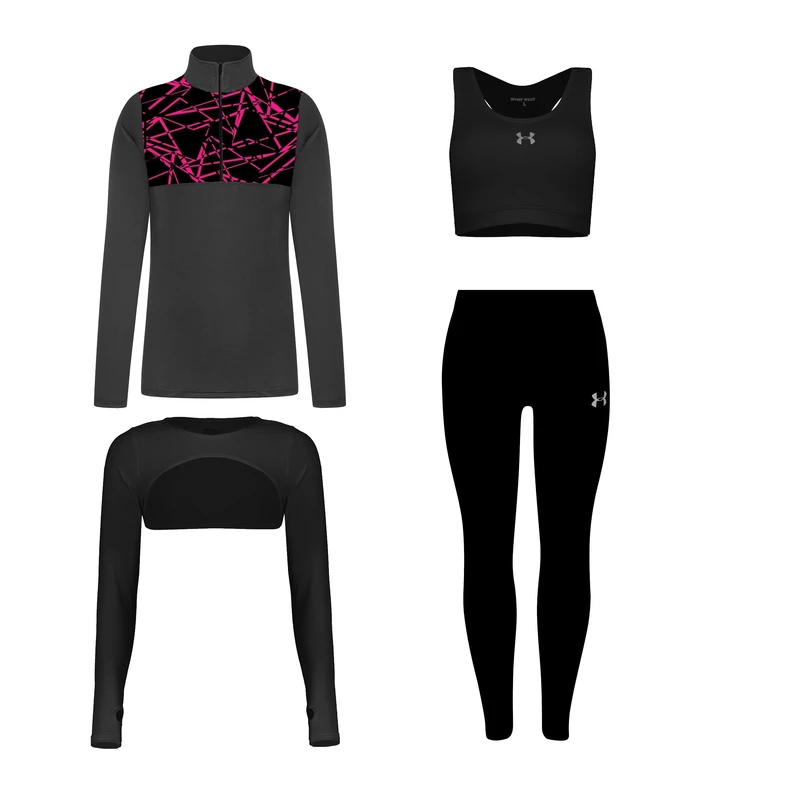 ست چهار تکه لباس ورزشی زنانه مدل 1801-4101-276-70