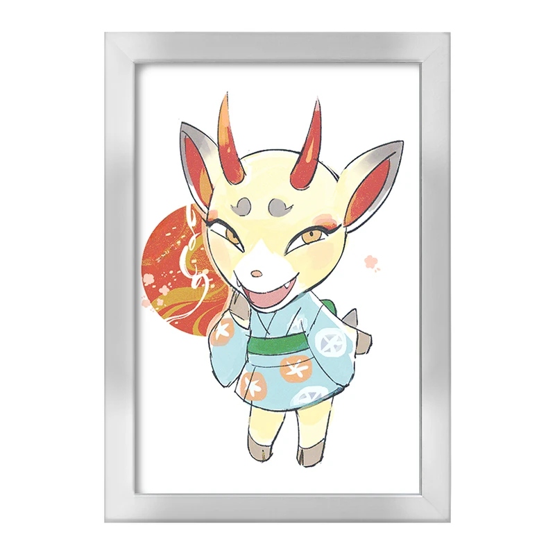 تابلو خندالو طرح بازی انیمال کراسینگ (Animal Crossing) کد 32647