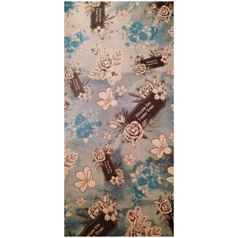 کاغذ کادو مدل کرافت رنگی طرح گل رز سایز 70×50 سانتی متر بسته 3 عددی