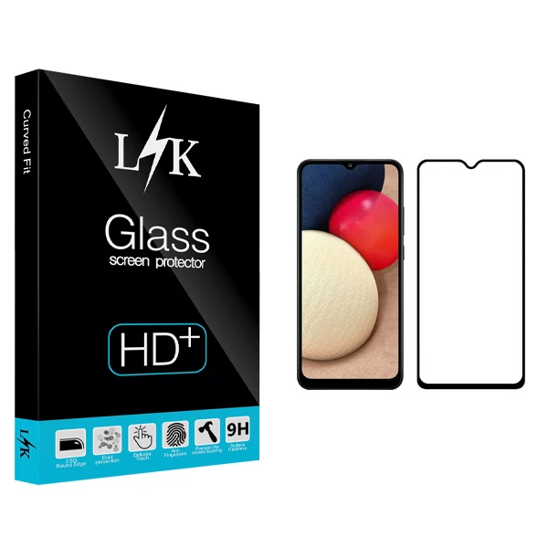 محافظ صفحه نمایش ال کی مدل Hard glass مناسب برای گوشی موبایل سامسونگ Galaxy A02s