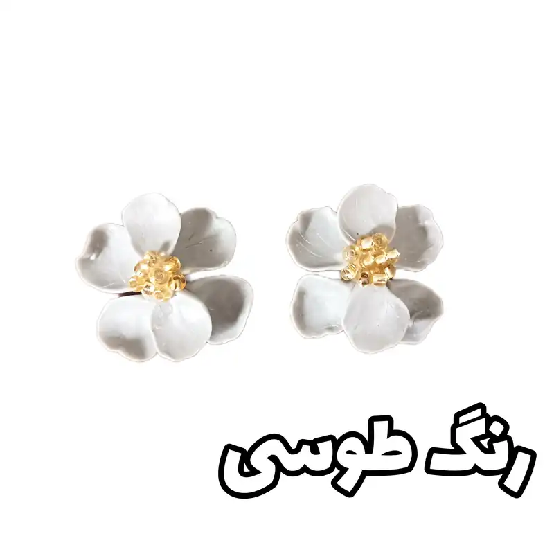 گوشواره زنانه مدل گلدار