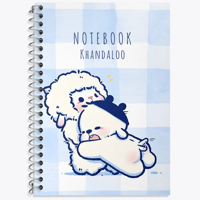 دفتر لغت 50 برگ خندالو طرح گوسفند و سگ کیوت کد N4700