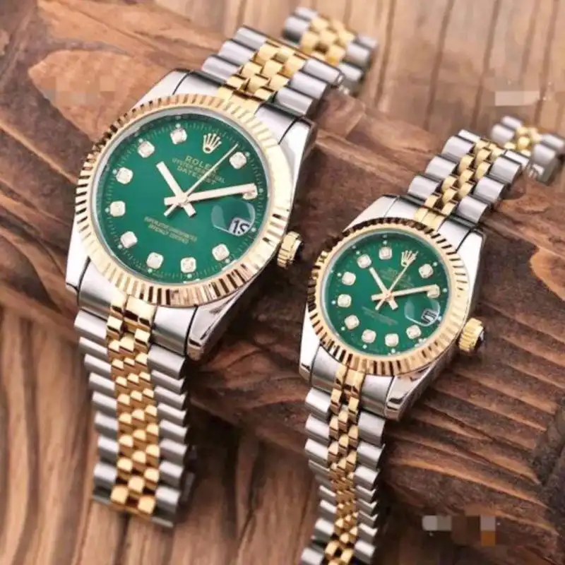 ست ساعت مچی عقربه ای زنانه و مردانه  مدل 02