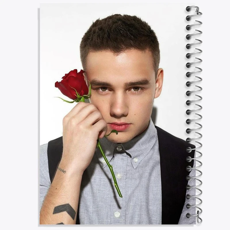 دفتر ژورنال نویسی 50 برگ خندالو مدل نقطه ای طرح لیام پین گروه موسیقی وان دایرکشن One Direction کد 18912