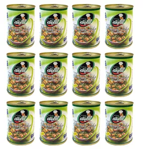 کنسرو خورشت سبزی با سویا  شیفته - 370 گرم بسته 12 عددی